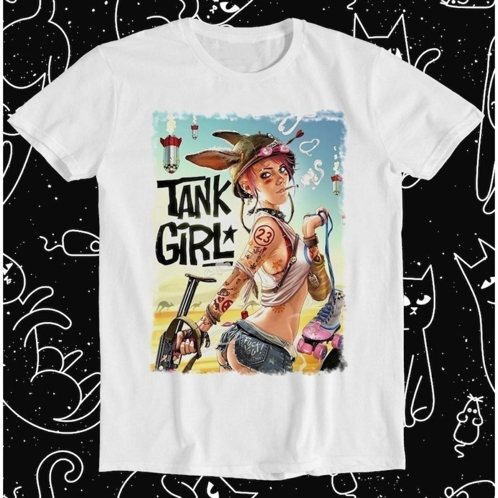 Tank Girl Feminist Charlie Dont Unisex T-Shirt Comic Graphic Fan Gift Tee